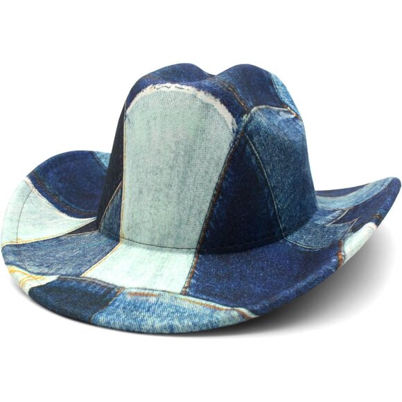 Felt Cowboy Hat Unisex Wide Brim Western Western Party Cosplay Costume - Picture 1 of 6